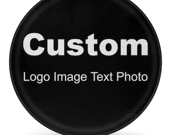 Custom Spare Tire Cover Personalized Wheel Cover with Your Logo, Photo, or Text for SUV, Camper, Truck, RV, and Trailer 14"-17"