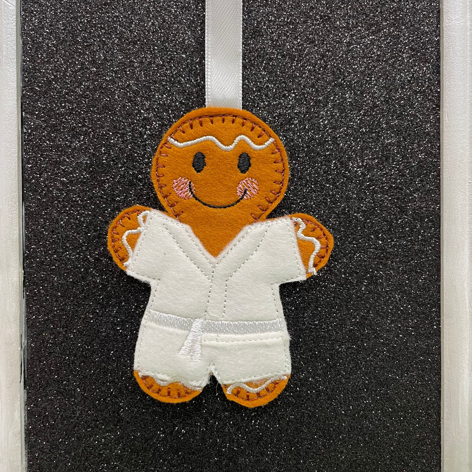 Karate Judo Jiu Jitsu Gingerbread Hanging Felt Ornament Etsy