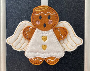 Gingerbread Angel Tree Decoration Hanging Ornament