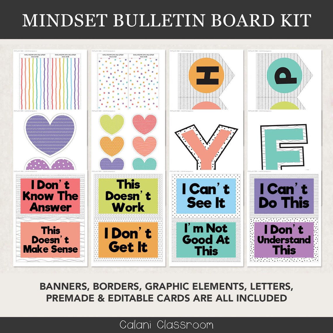 The Power of yet Bulletin Board Kit, Doodle Classroom Display ...