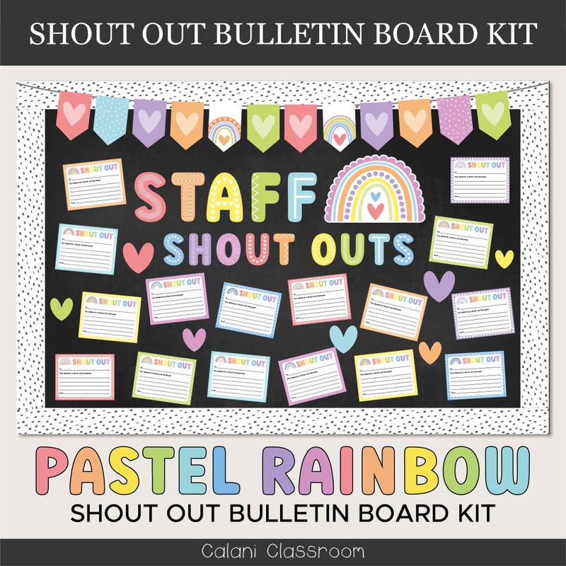 Shout Out Board for Staff - Etsy