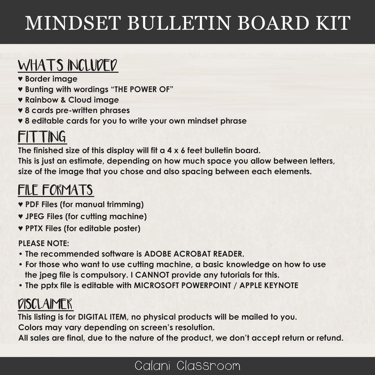 The Power of yet Bulletin Board Kit, Rainbow Classroom Display ...