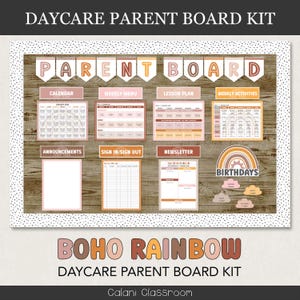 Daycare Parent Board, Childcare Bulletin Board Template, Parent Info Board, Childcare Info Center, Daycare Organization, Daycare Management