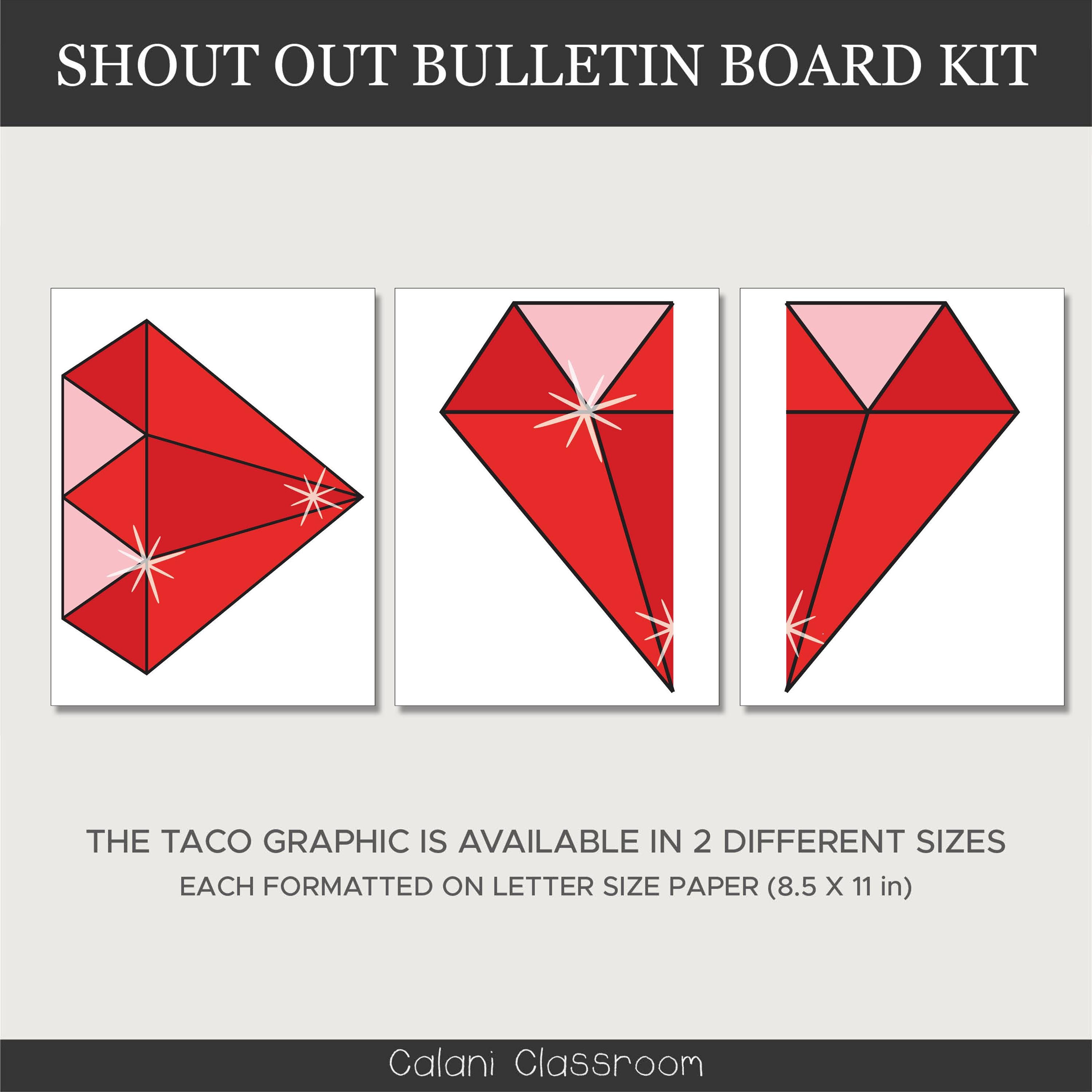 Staff Shout Out Bulletin Board Kit in Shiny Gemstones Theme (digital ...