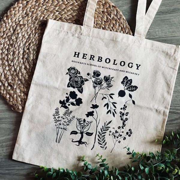 Herbology - Canvas Tote - Harry Potter Inspired