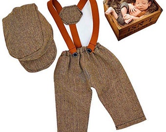 newborn suspender outfit