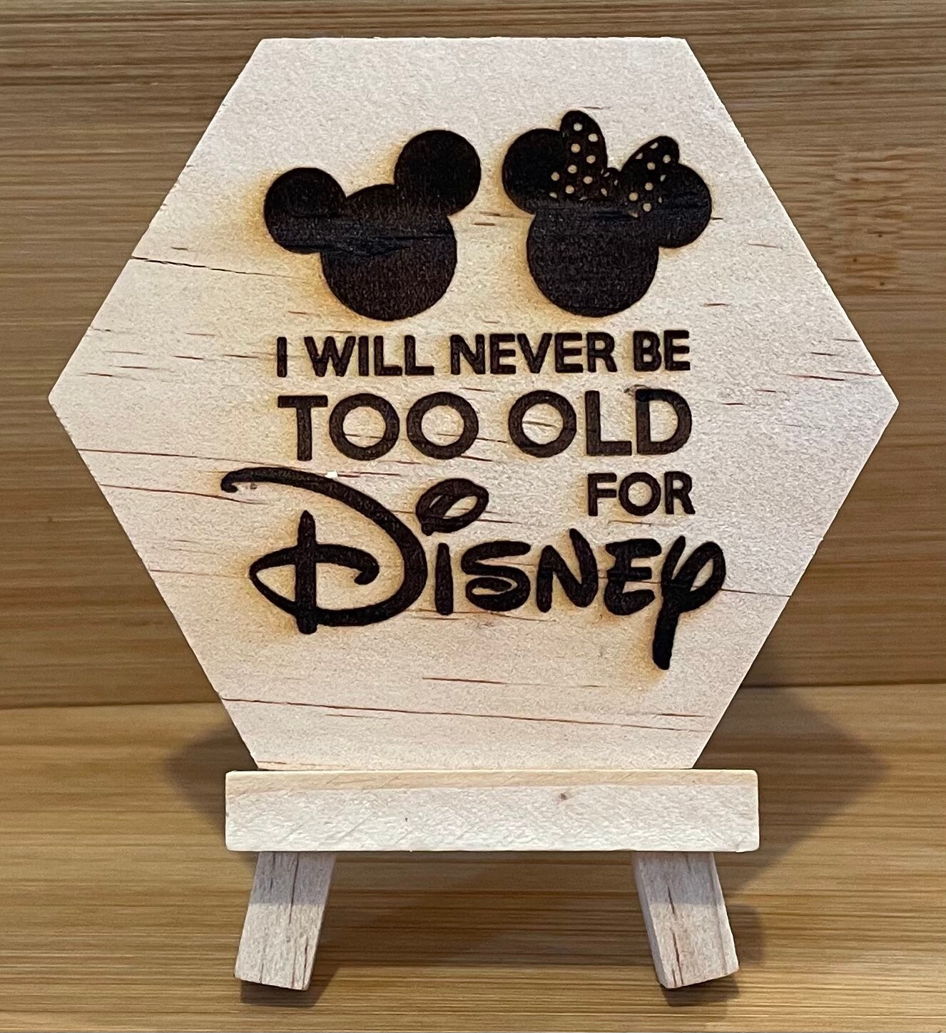 Laser Engraved Wood Plaque with Optional Display Stand Etsy