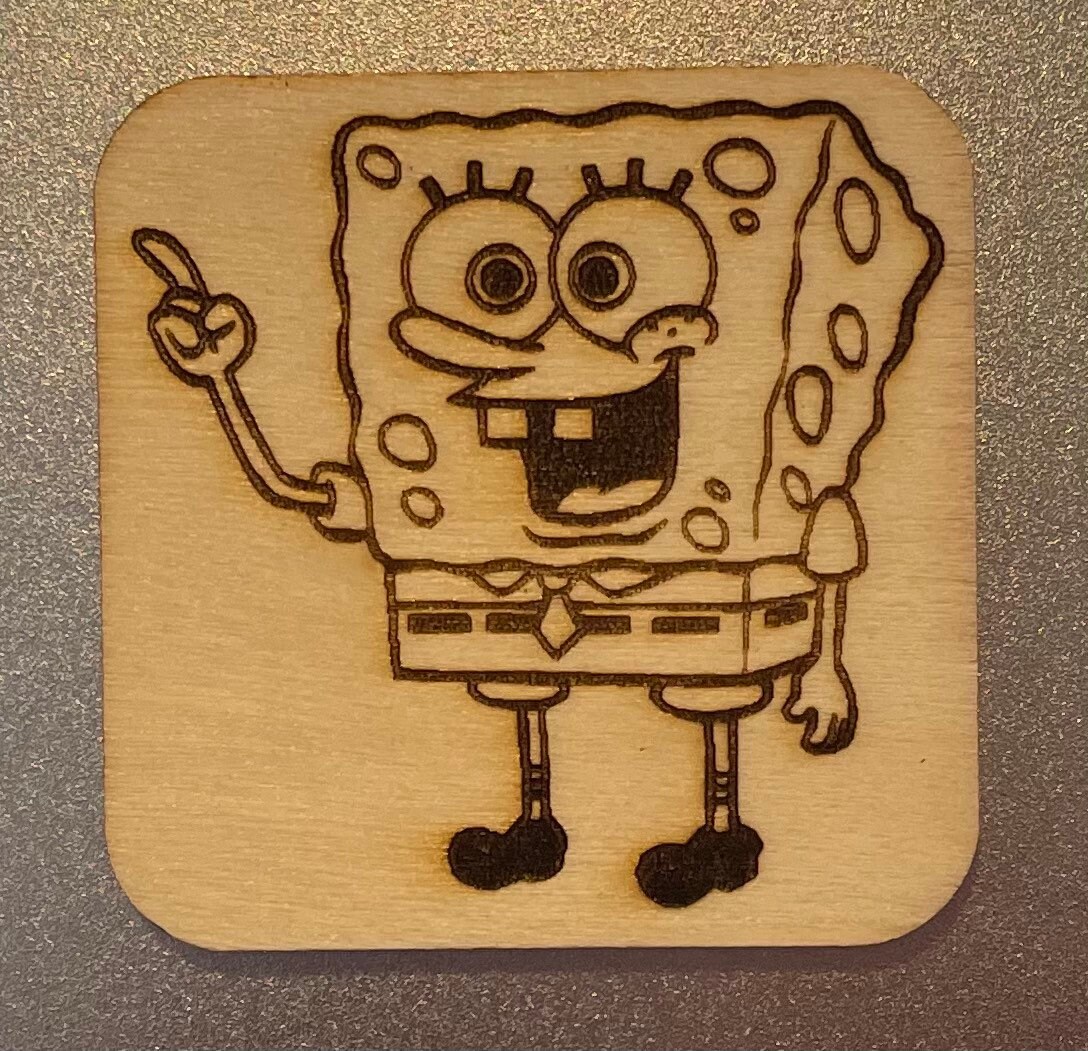 Laser Engraved Wood Fridge 2 x 2 with Quote/Image Etsy