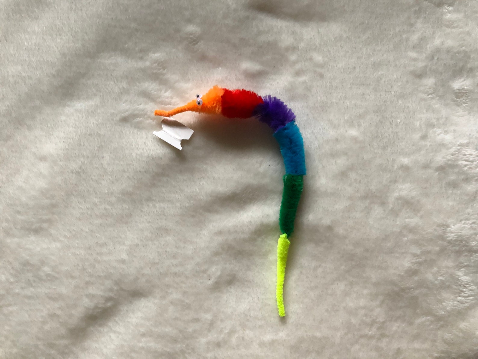 Rainbow worm on a string | Etsy