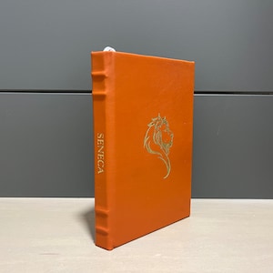 Cartas de um Estóico - Sêneca - Encadernado em Couro Feito à Mão - Livro Encadernado em Couro Premium