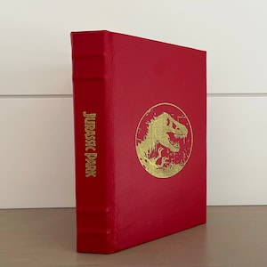 Jurassic Park & The Lost World - 2 Bücher Set - Von Michael Crichton - Premium Leder gebundenes Buch