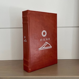 DUNE - by Frank Herbert - Handmade Leatherbound - Premium Leather Bound Book