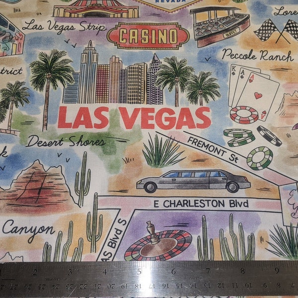 Las Vegas Fabric Etsy