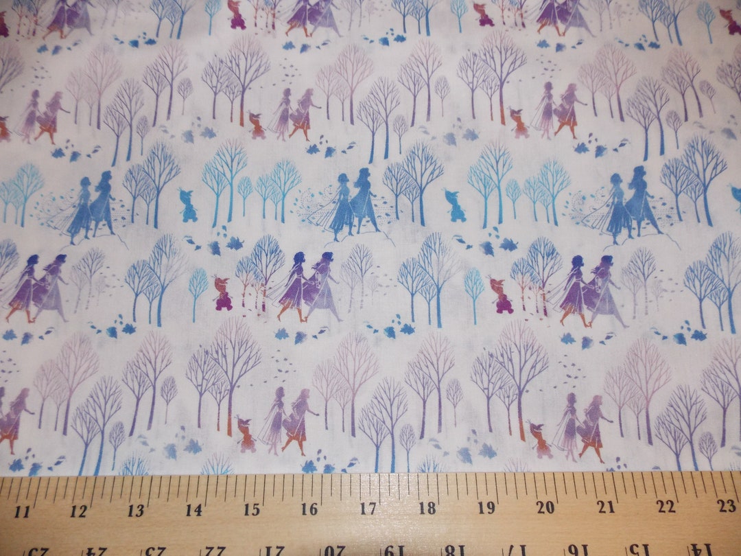 Frozen Cotton Fabric Disney Licensed Fabric by the Fat Quarter or 1/2