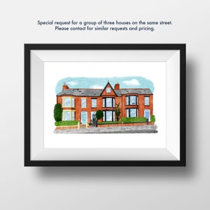 Watercolour House Portrait Illustration, Pub Restaurant Shop Print, New Home Gift, Personalised, Commission Artwork, Fine Art image 5