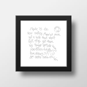 I Simpson Forse è la birra che parla Stampa, Homer Love Letter Meme Poster Acquerello Illustrazione Stampa Arte murale, Simpsons Arte / 21x21cm