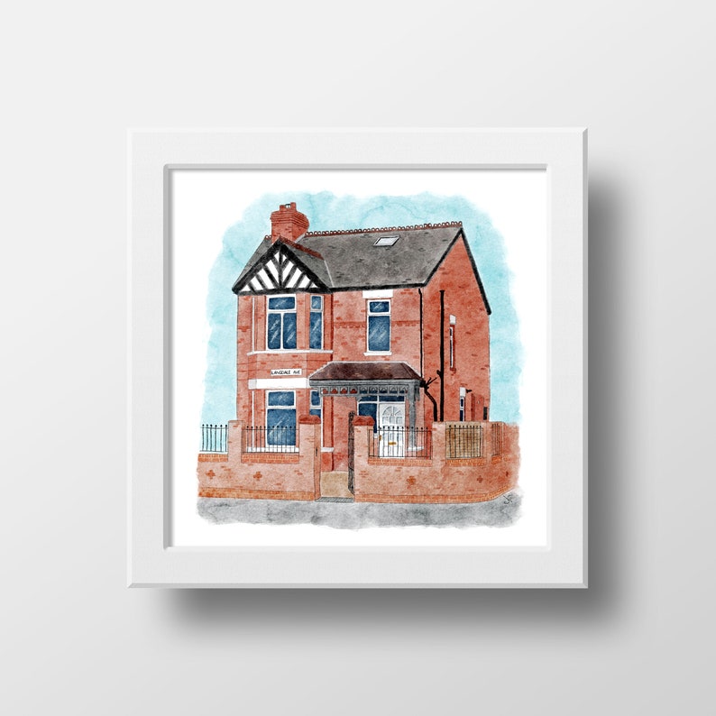 Watercolour House Portrait Illustration, Pub Restaurant Shop Print, New Home Gift, Personalised, Commission Artwork, Fine Art image 7