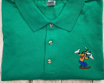 Goofy Sketch Art Embroidered Polo Shirt 