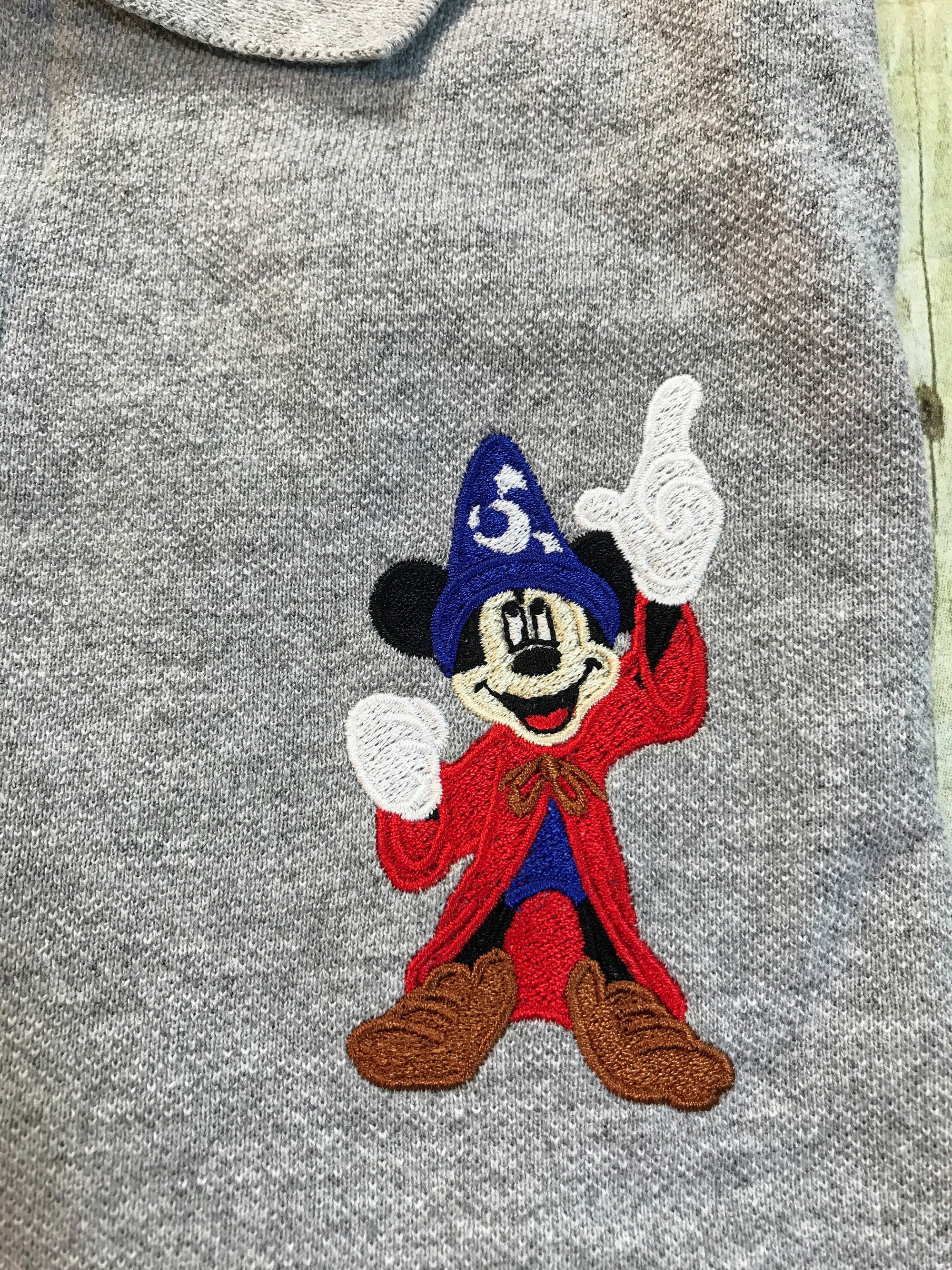 Discover Sorcerer Mickey Personalized Embroidered Polo Shirt