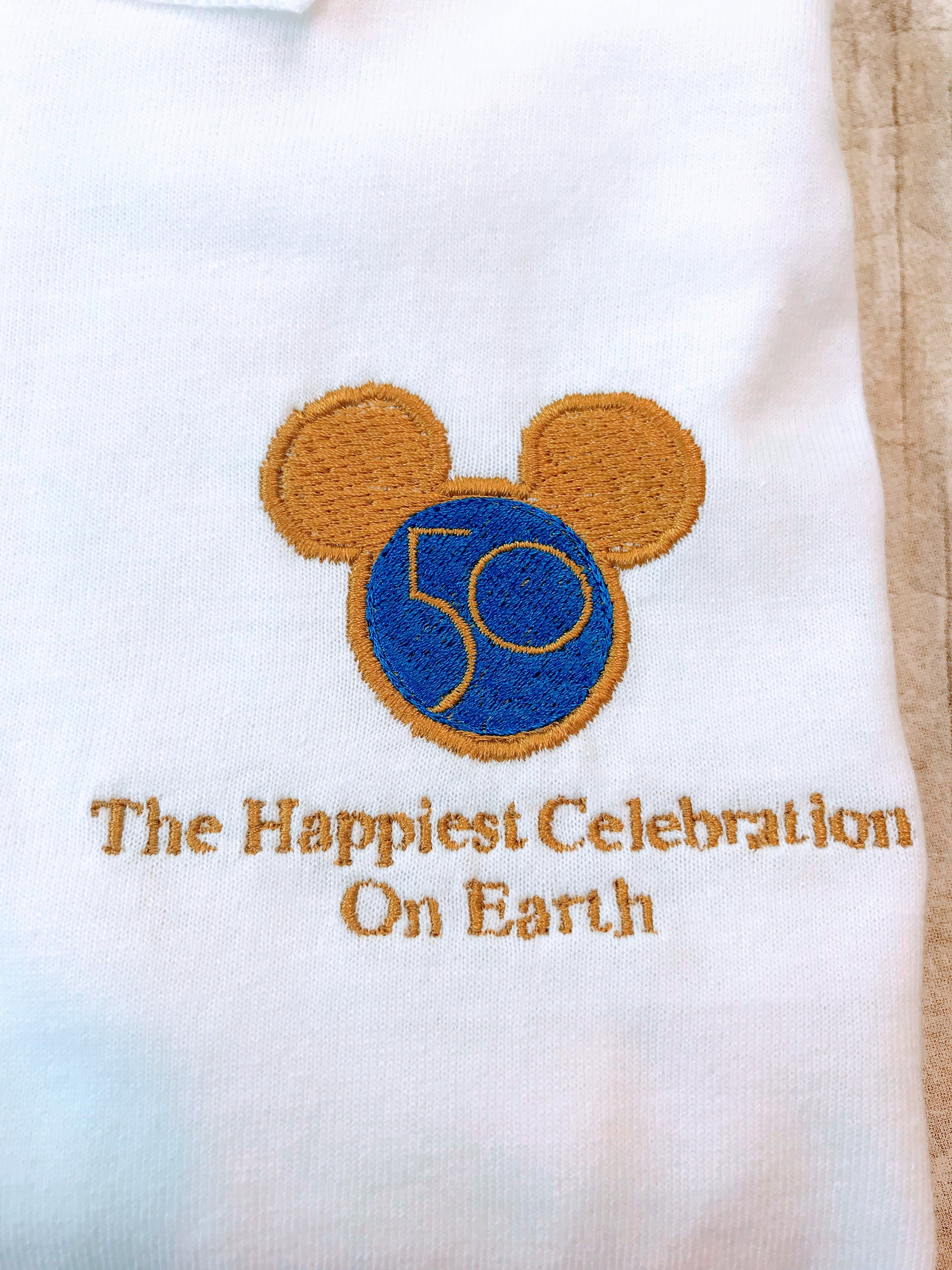 Mouse Ears 50th Celebration Embroidered Polo Shirt