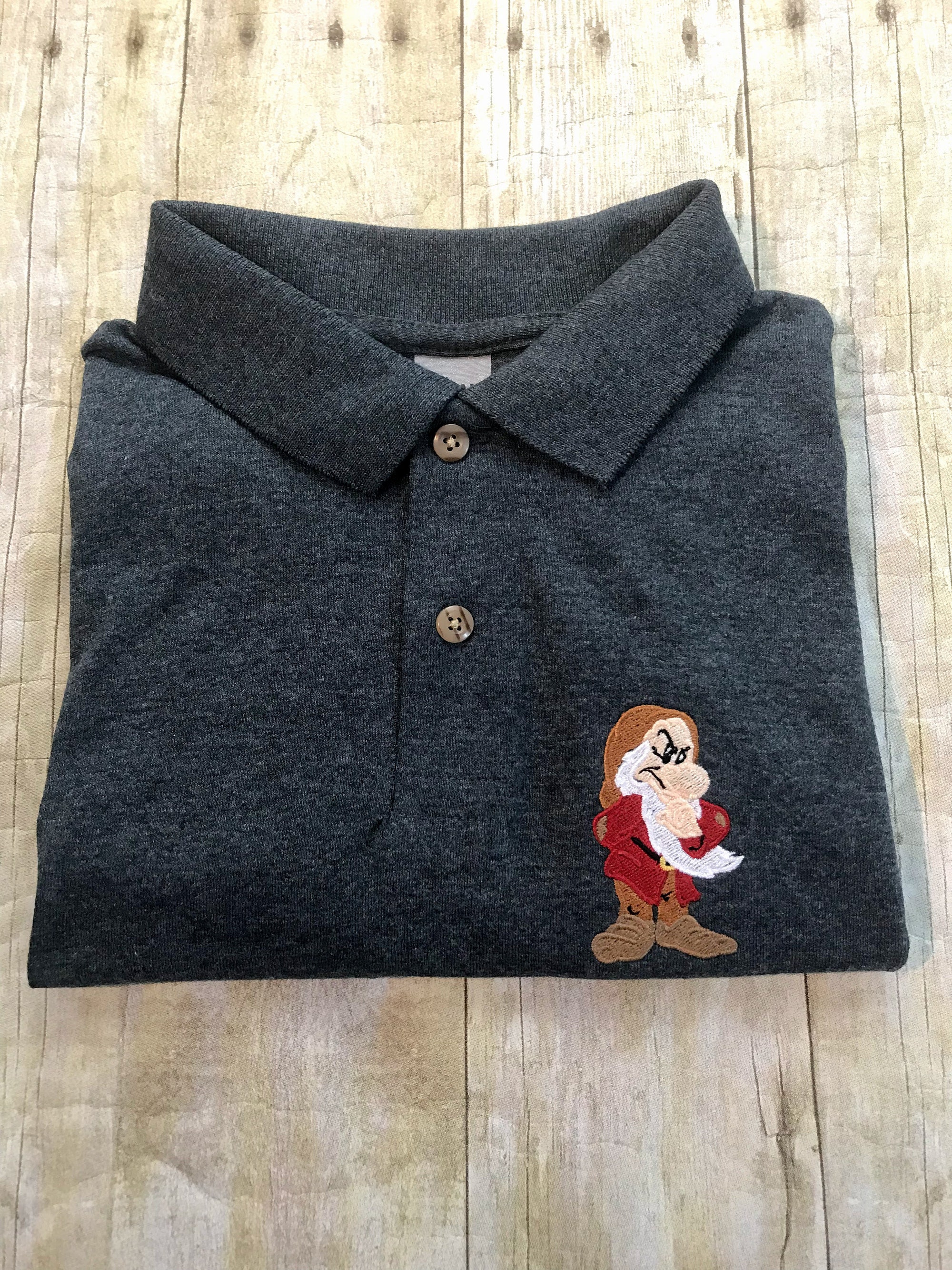 Grumpy Embroidered Polo Shirt