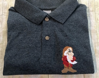 Grumpy Embroidered Polo Shirt