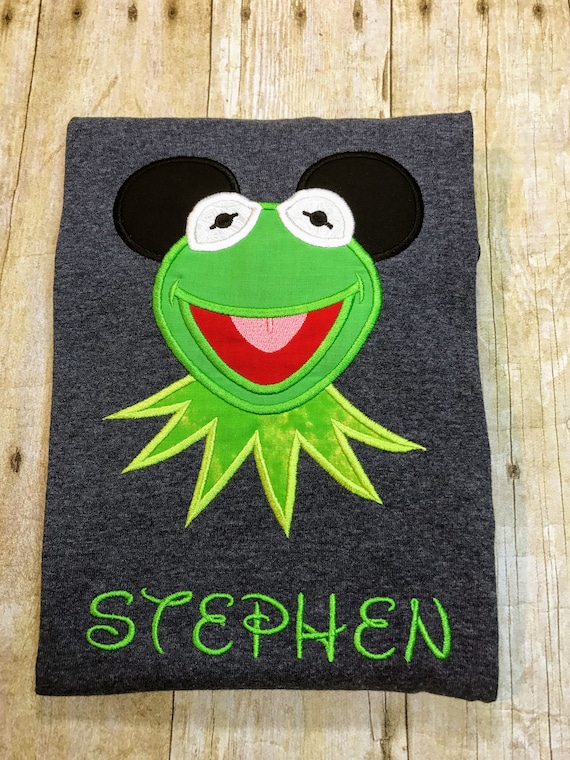 doorgaan met Albany Individualiteit Kermit de Kikker Gepersonaliseerde Muis oren geborduurd shirt - Etsy  Nederland