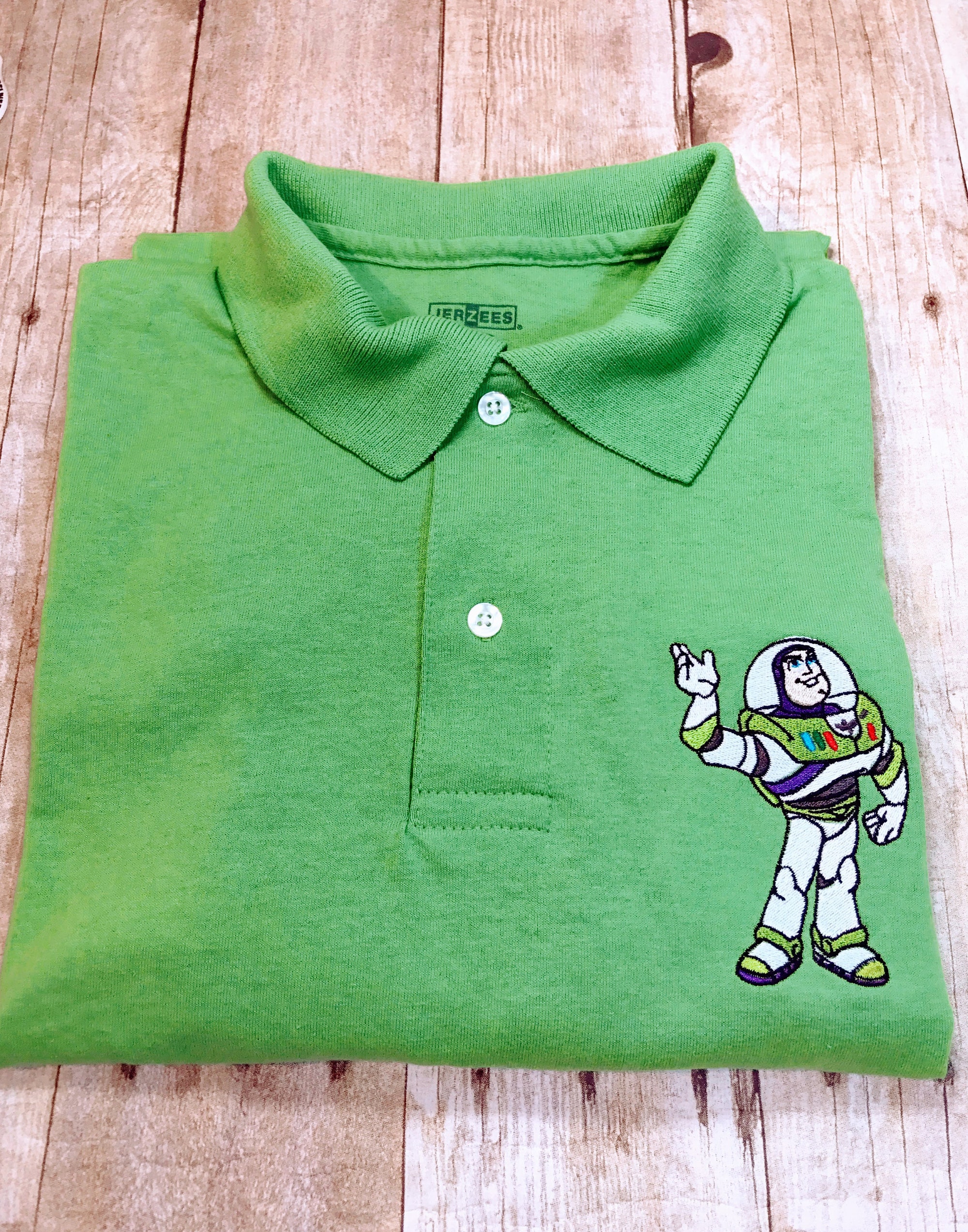 Discover Buzz Lightyear Embroidered Polo Shirt