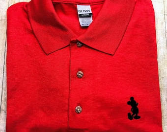 Polo brodé personnalisé Mickey Silhouette