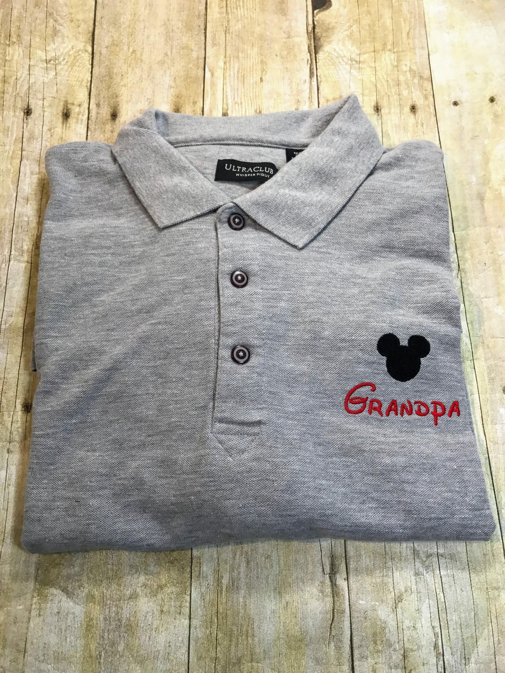 Mickey Logo Personalized Embroidered Polo Shirt
