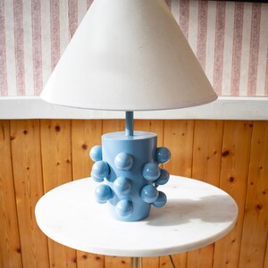 Blue Bobble Table Lamp Eclectic Table Lamp Modern Living Room
