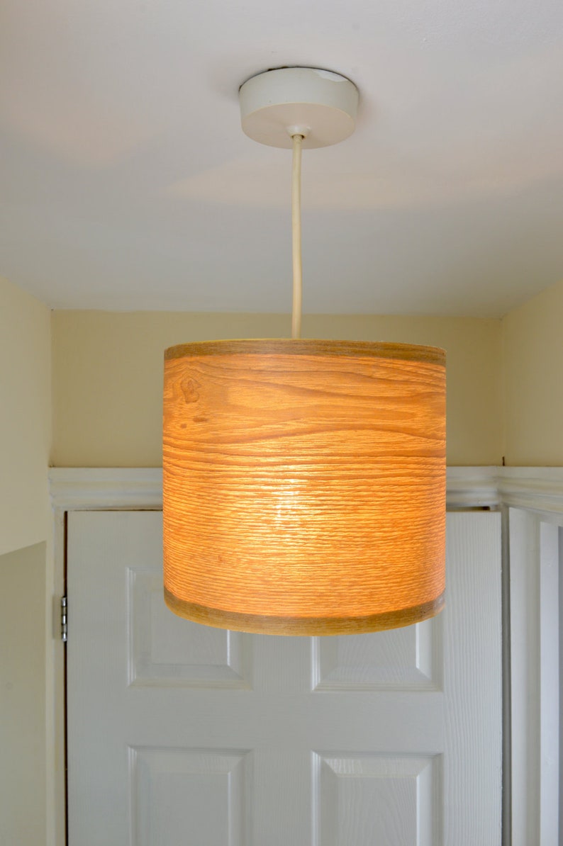 20 Cm Wooden Ceiling Light Ash Lightshade for Pendant Lights Ideal for