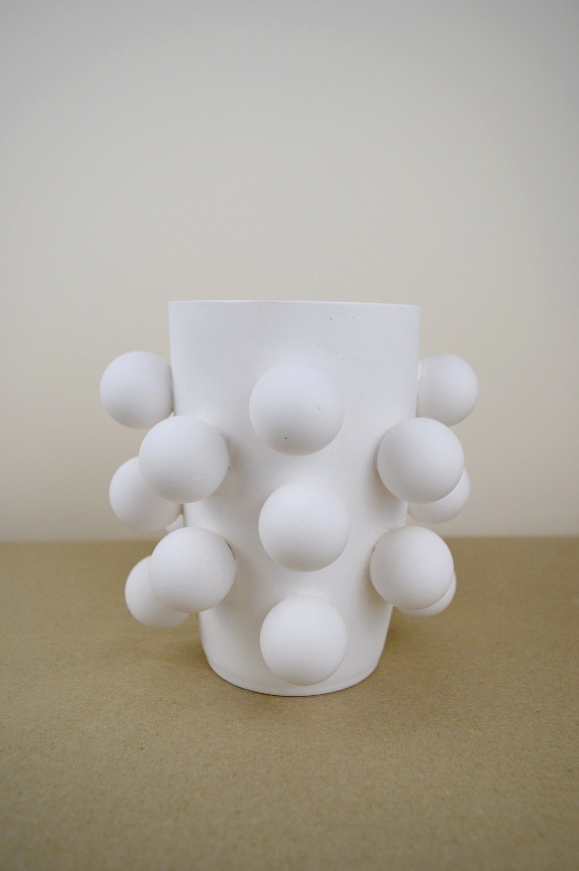 bubble vase white