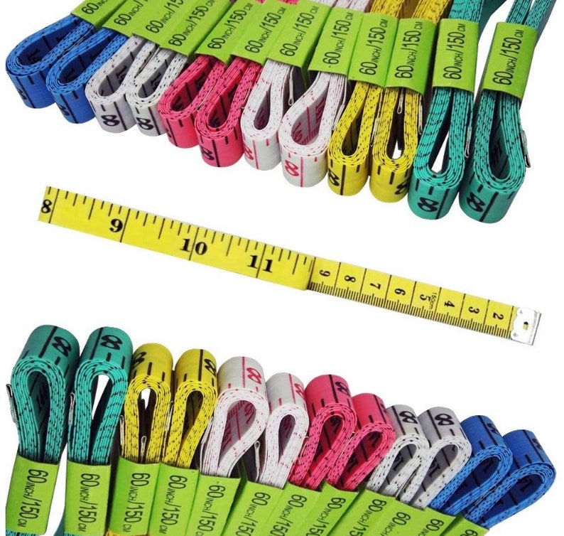 6 Color LOT Body Measuring Tape Sewing Tailor Measure Soft Flat 60 inch 150 cm