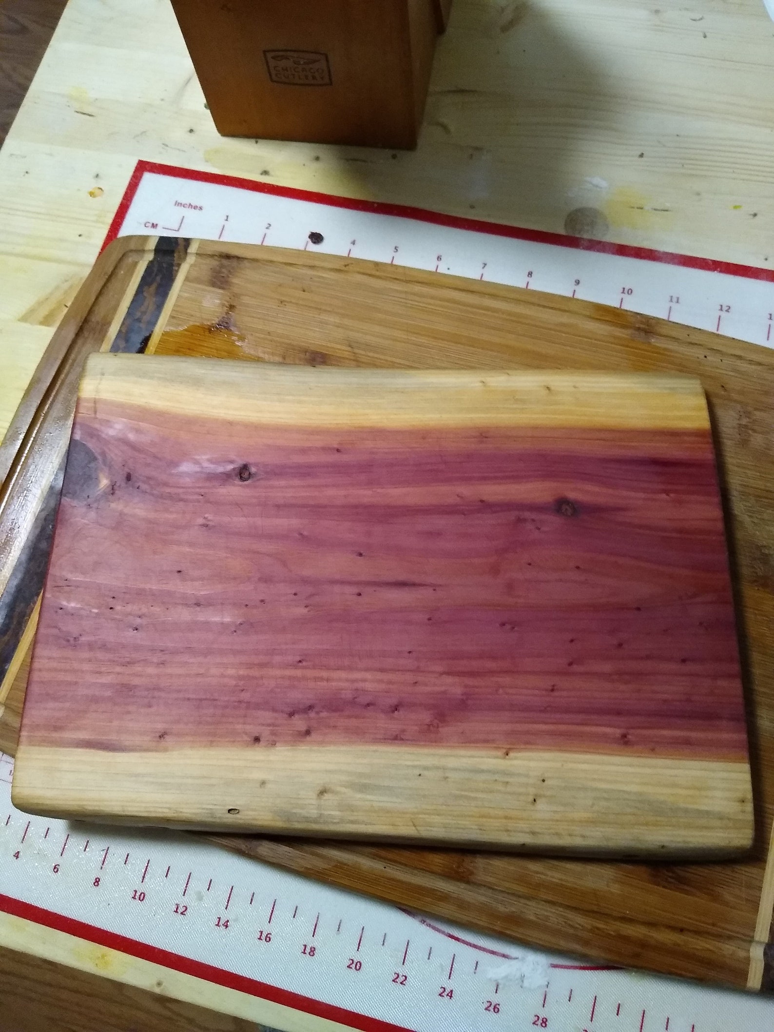 Live Edge Cedar Cutting Board/cheese Tray Etsy