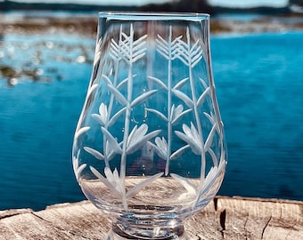 Glencairn Glass for Bourbon Lover, Farmer Gift Corn Whiskey Glass