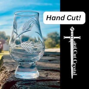 Glencairn Glass Rye Bourbon Lover Unique Gift for Home Bar Tasting Flight Whiskey Snifter Dram Handmade Crystal Nosing Glass Scotch RARE