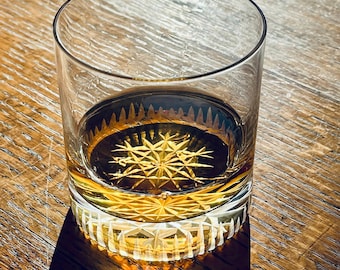 Egg Nog Glass, Christmas Themed Decor, Snowflake Pattern, Crystal Glass, Winter Themed Whiskey Glasses
