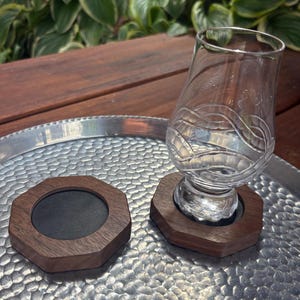 Whiskey Glass Coaster Flight Board Bourbon Display Bar Accessory Drink Stand Glencairn Holder Enthusiast Gift Idea Homebar Decor Barware Set