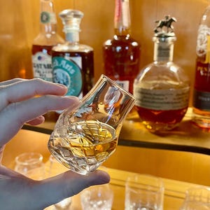 Whisdom Drops Collection Whiskey Sampling Set Hand Engraved Glencairn Glasses Premium Stone Wheel Design Scotch Bourbon Irish Tasting Experience Perfect Gift Whisky Enthusiast Special Occasion Present Unique Barware Addition Three Glass