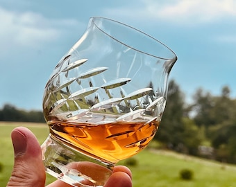 Whiskey Glass for Bourbon Tasting, Kentucky Bourbon Gift, Unique Barware Present, Home Bar Tasting Glass