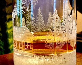 Altmodisches Bourbon-Trinkglas aus Holz, Bourbon-Geschenke für Männer
