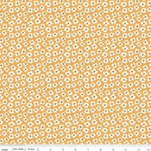 FLEA MARKET - Daisies on Yellow color Quilting Cotton Fabric - Lori Holt of Bee in My Bonnet for Riley Blake Designs - C10219-YELLOW