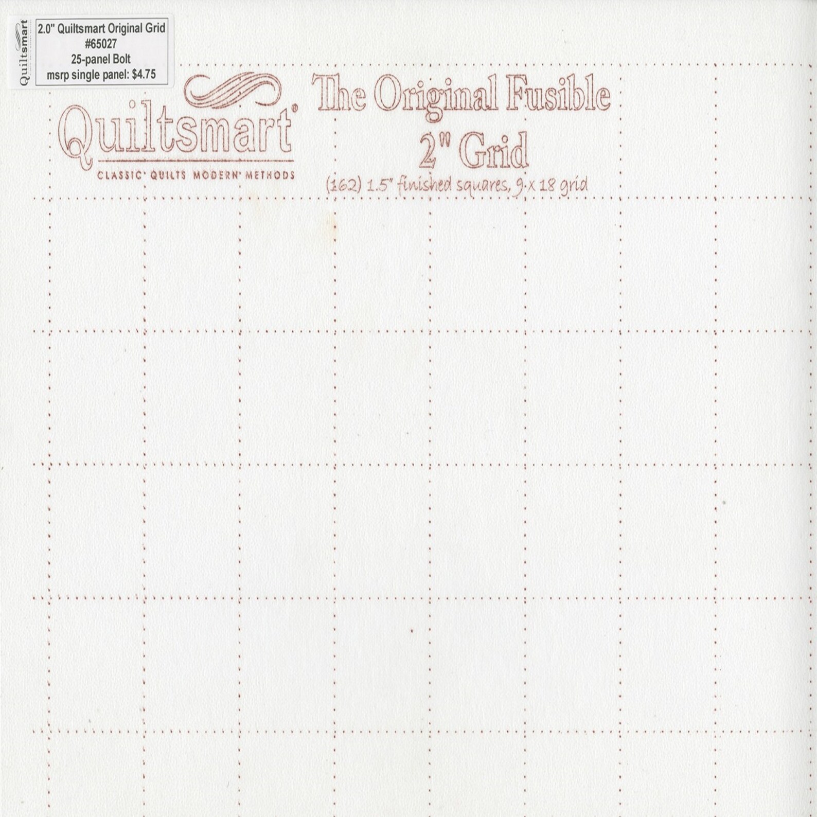 2 inch Fusible Interfacing Grid Quiltsmart Etsy