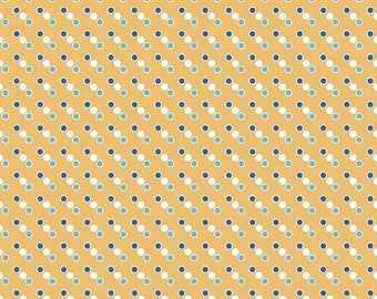 COZY CHRISTMAS - Dot - Yellow - Lori Holt of Bee in My Bonnet - Riley Blake Designs - Quilting Cotton Fabric - C7971-YELLOW