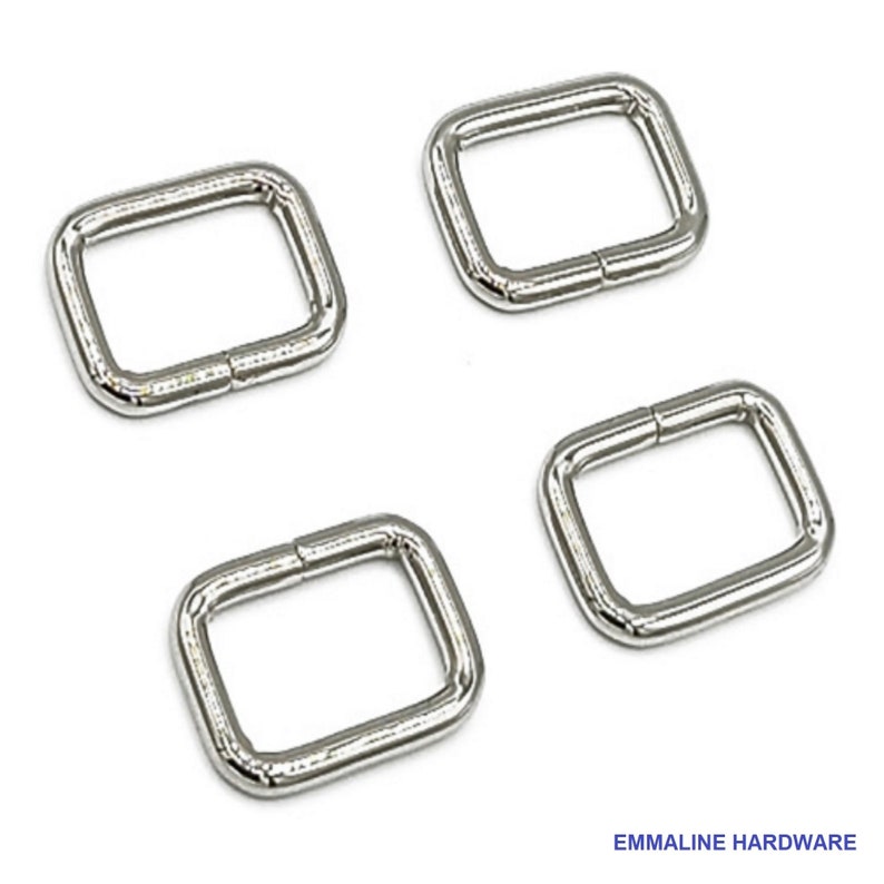 REC-34INCH Bag Hardware by Emmaline - 18mm Rectangle Ring .75 Inch 34 inch Multiple Colors