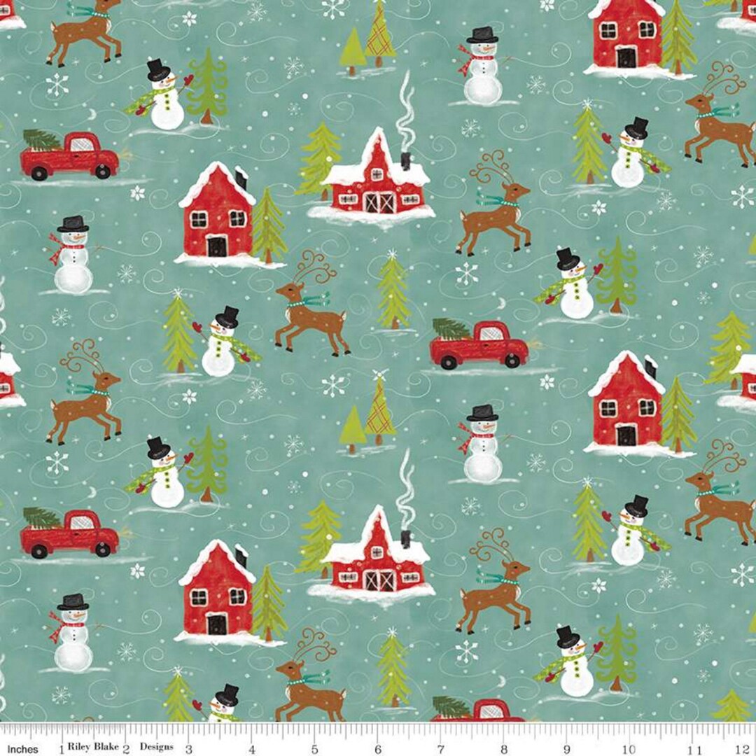 SNOWED IN - Main - Glacier - by Heather Peterson - Riley Blake Designs ...