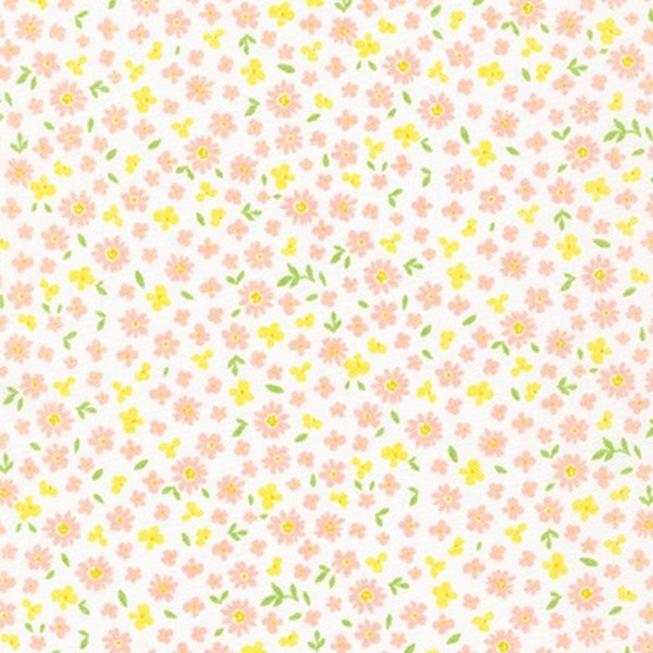 Floral - Pink - HANDWORKS HOME - by Robert Kaufman - Quilting Cotton Fabric - DH-10032L-A