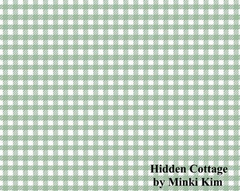 Gingham - Seafoam - HIDDEN COTTAGE - Minki Kim - Riley Blake Designs - Quilting Cotton Fabric - C10765-SEAFOAM