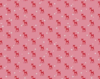 COZY CHRISTMAS - Reindeer - Pink - Lori Holt of Bee in My Bonnet - Riley Blake Designs - Quilting Cotton Fabric - C5364-PINK